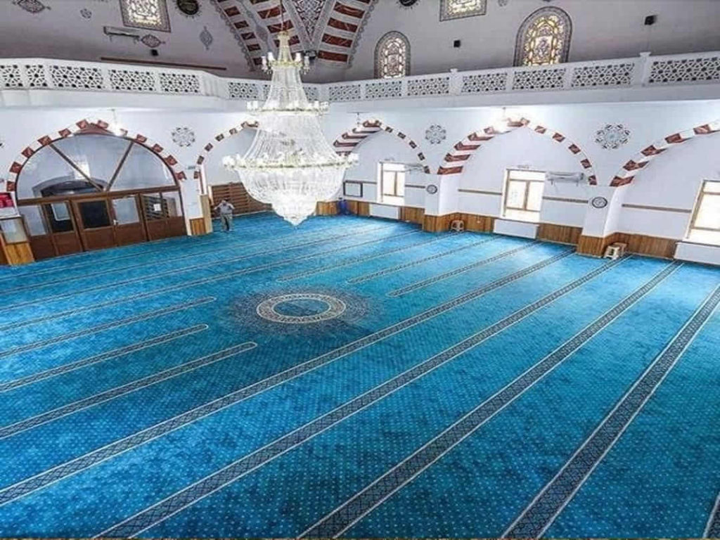 blue color mosque carpets in UAE