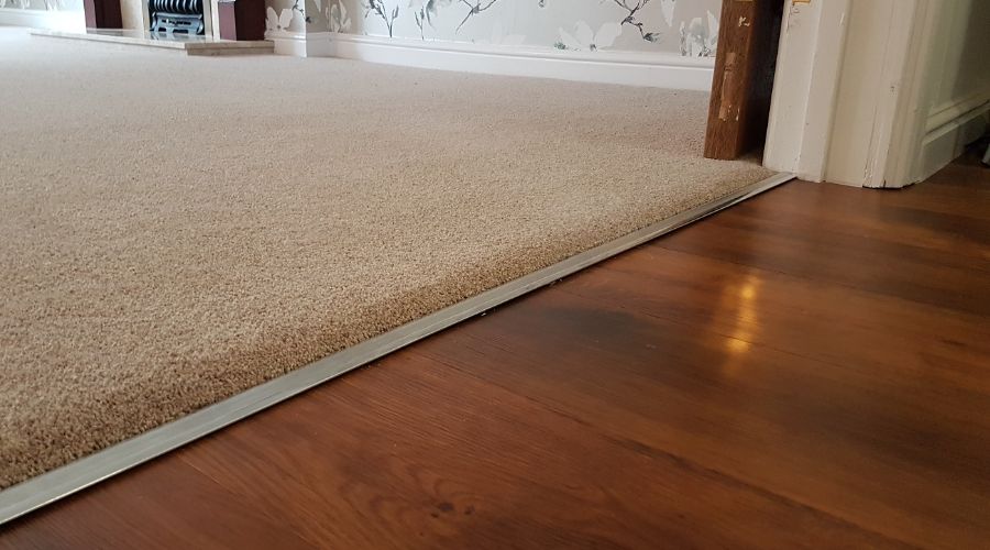 carpet and hardwood