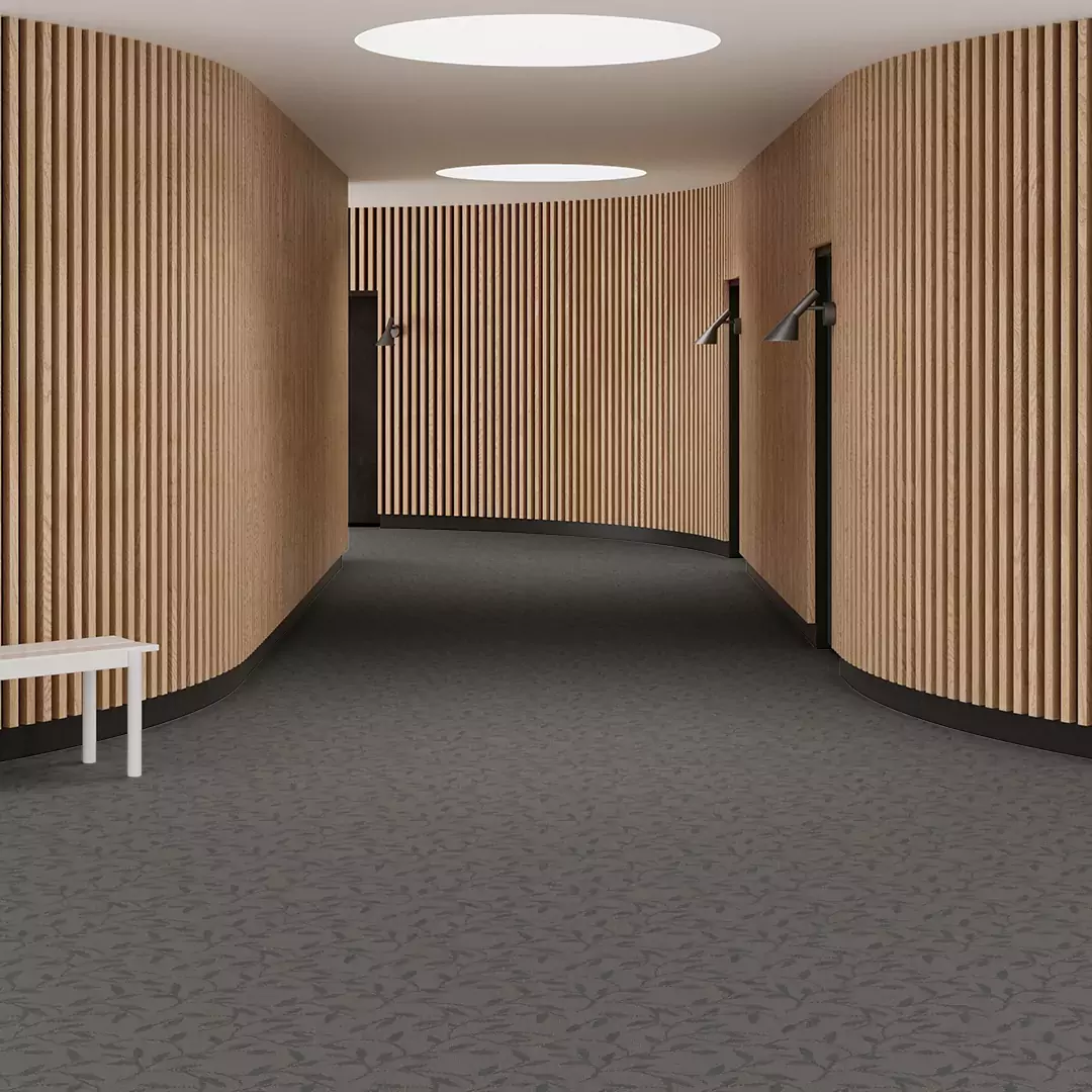 Dotted Leaves Grey - Image 2