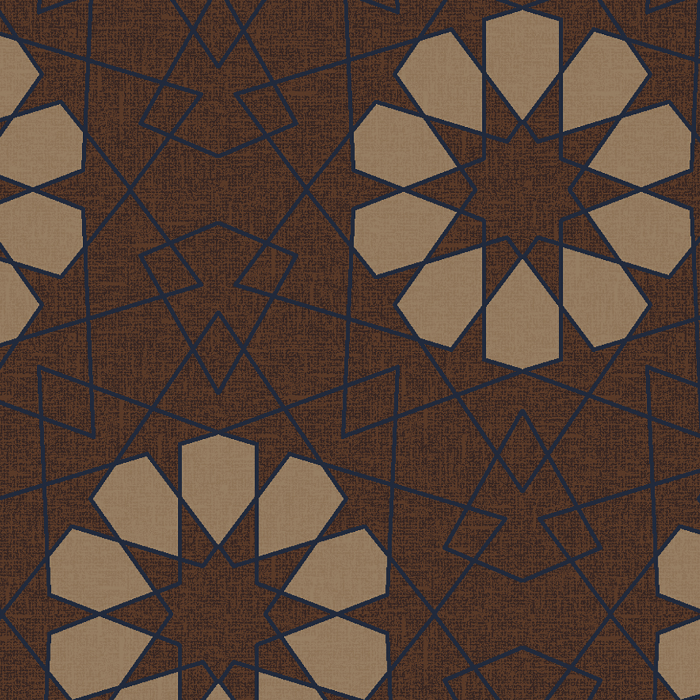 geometric lace brown