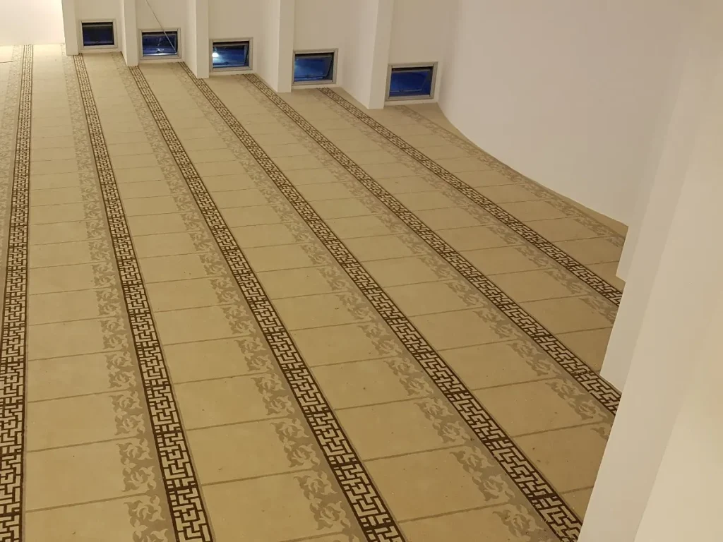 Natural Partitioned Mosque Carpets