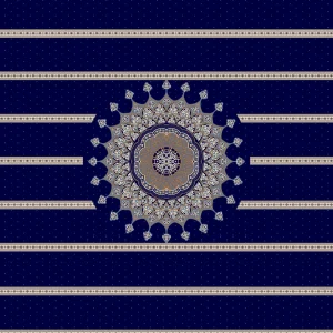 Royal Blue Mosque Prayer Carpet