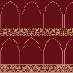 SHAH Maroon Serenity™ Mosque Carpet
