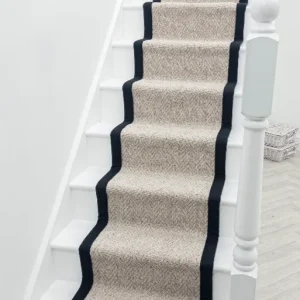Country Herringbone Berber Tape Stair Runner