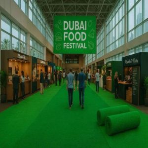 Green Exhibition Carpet