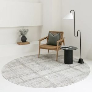 Faded Plaid Ivory Carpet