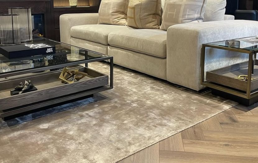 Large size carpets in living room