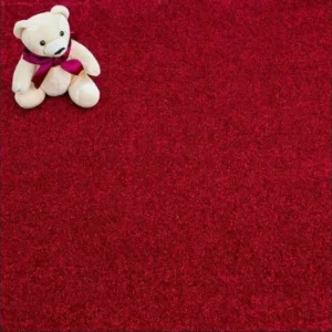 Red Lakeland Luxury Saxony Carpet – Deep Plush Comfort