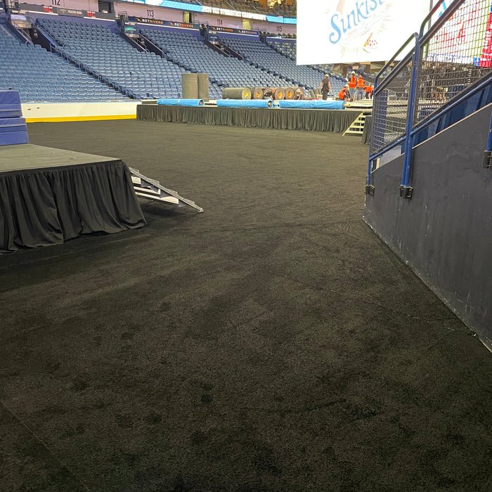 10ft Black Expo Carpet
