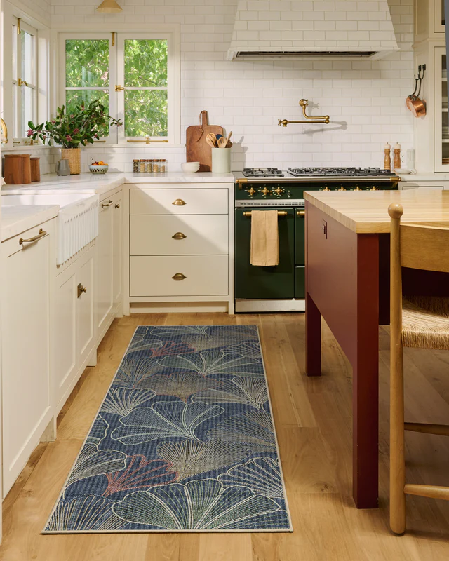Deniz Navy Flatwoven Rug