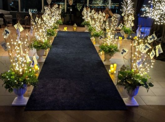 Buy black exhibition carpets