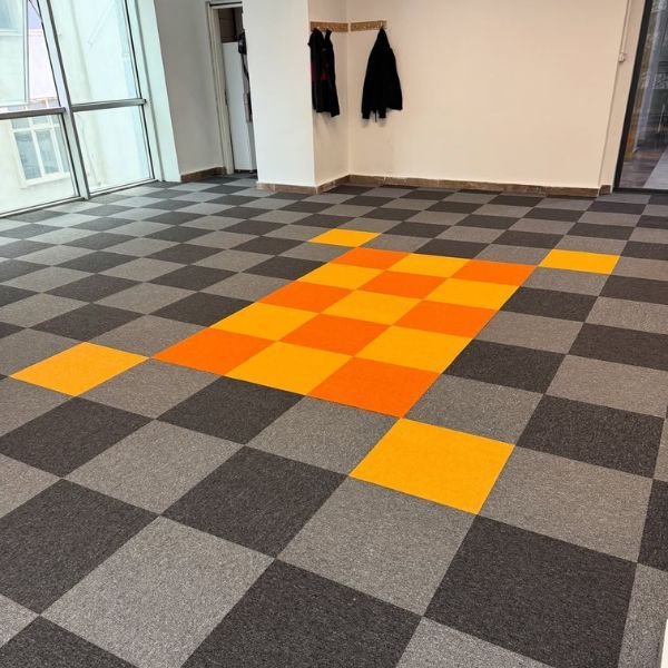 Professional office carpet installation with contemporary design in Dubai