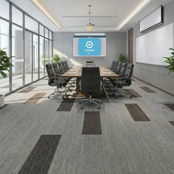 Textured Gray Office Carpets (1)