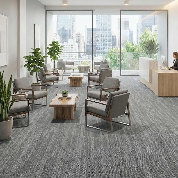 Textured Gray Office Carpets (3)