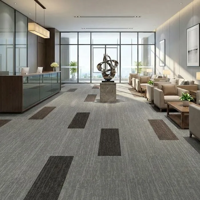 Textured Gray Office Carpets (4)