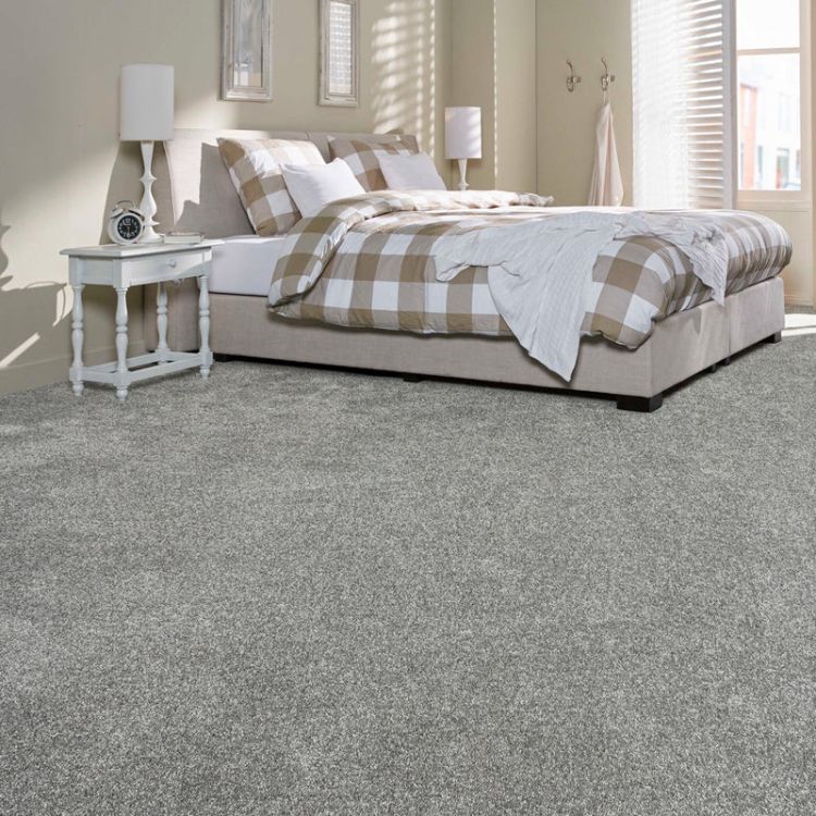 Luxury Silver Grey Plush Carpet