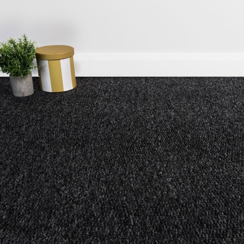 Midnight Black Cord Carpet