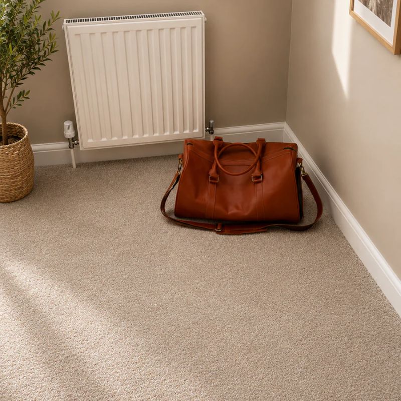 Pebble Beige Textured Carpet