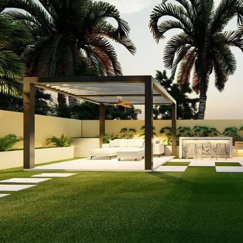 Pergoal-Design-With-Artificial-grass