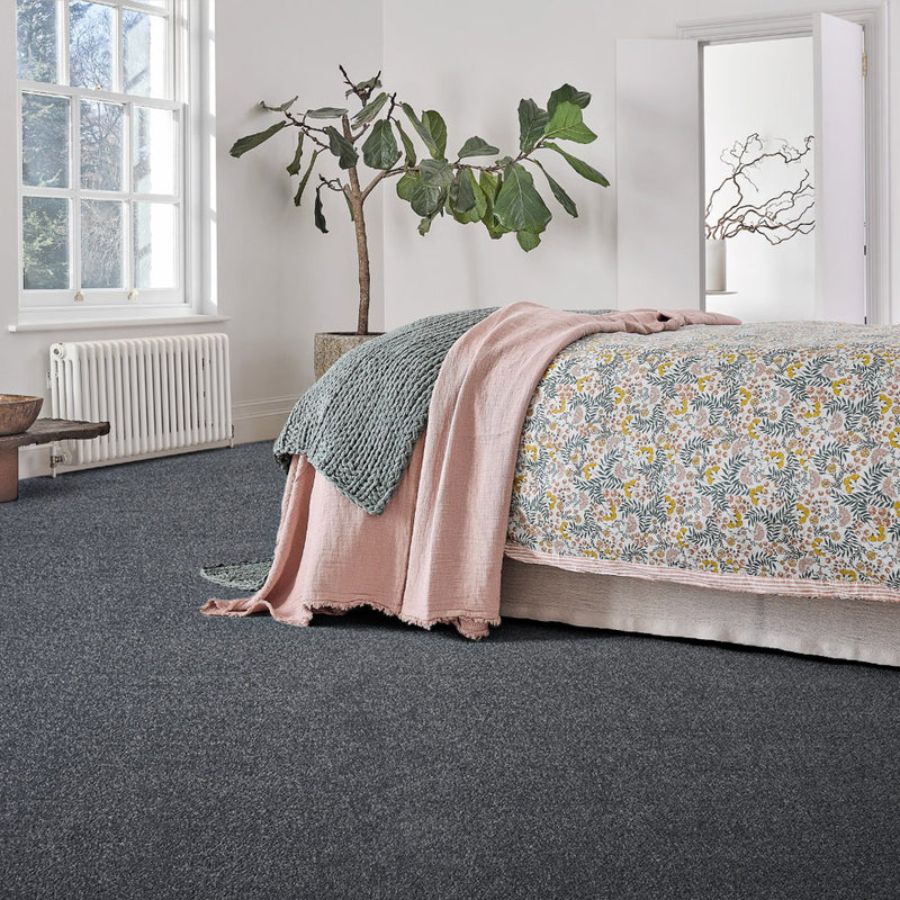 Riva Charcoal Bedroom Carpet