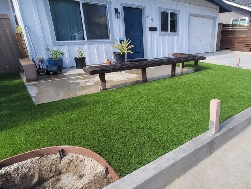 outdoor artificial grass installation dubai